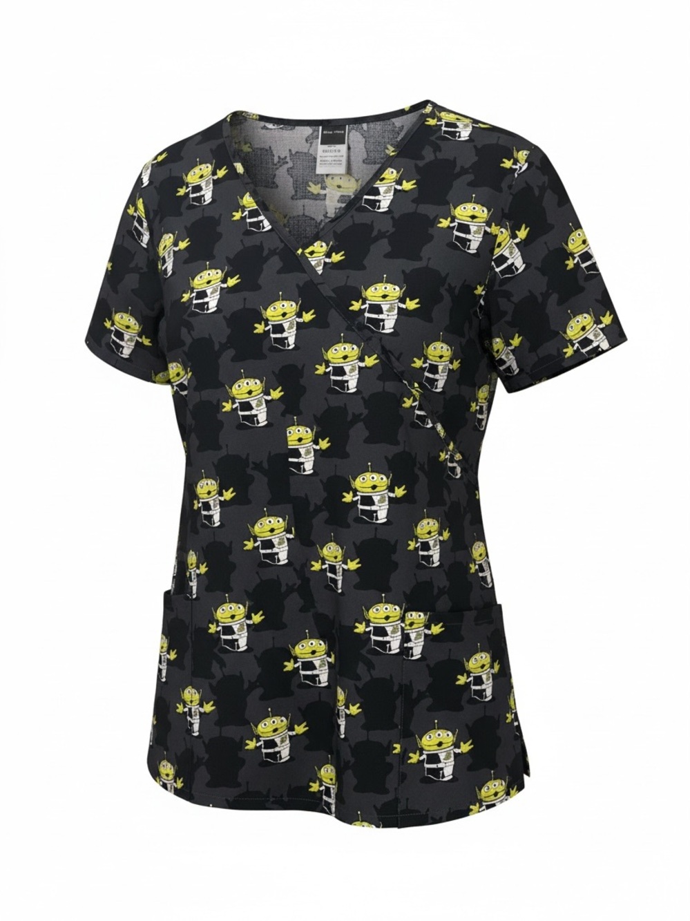 Disney Toy Story Aliens Pixar Scrub Top 3XL Women’s Martians Nurse Veterinarian